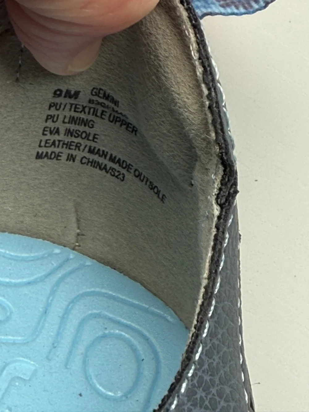 JBU Size 9 Mary Jane Sandals Gray Blue Comfort Memory Foam Casual Travel - Picture 8 of 8